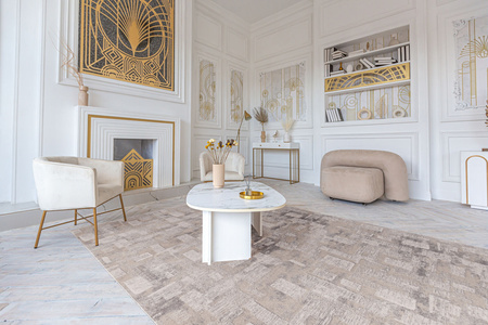 Dywan wełniany do salonu Agnella GASPER Beżowy AGNUS