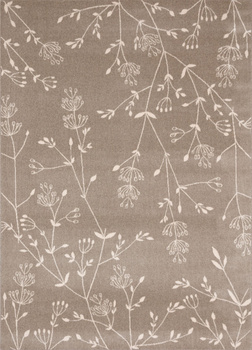 Dywan wełniany do salonu BOTANIC Antracyt MAGIC