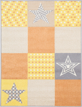 Dywan nowoczesny do salonu BOX Morelowy EDEN