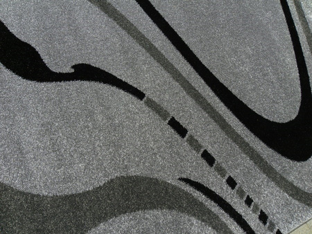 Dywan nowoczesny do salonu WSTĄŻECZKA Szary 3488D ALANJA