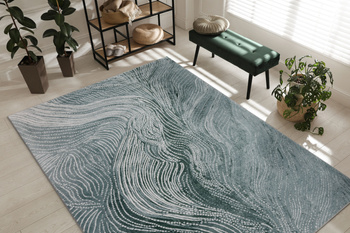 Dywan nowoczesny do salonu Agnella FD PASADA Zielony Miętowy SENSI