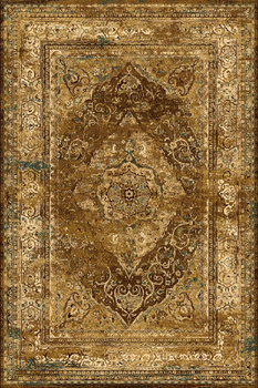 Dywan wełniany klasyczny do salonu Dywilan NURI Koniak SUPERIOR