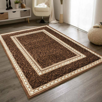 Dywan klasyczny do salonu BRONKA 304 Brązowy LAPOS