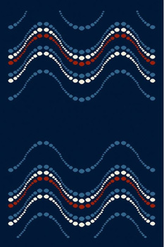 Dywan nowoczesny do salonu EANA Granat STANDARD