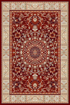 Dywan klasyczny do salonu Dywilan WIEDEŃSKI Czerwony RICH