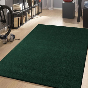 Dywan nowoczesny do salonu GREEN Zielony Butelkowa Zieleń OTTO