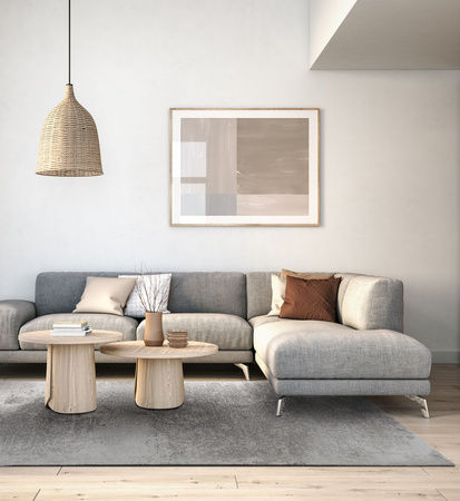 Dywan wełniany do salonu Agnella TIZO Antracytowy PLATINIUM