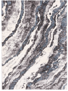 Dywan nowoczesny do salonu, sypialni Poliestrowy Shaggy MASAKI Szary YOKI