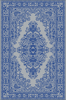 Dywan klasyczny do salonu GLORY Niebieski METEO