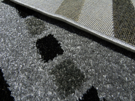 Dywan nowoczesny do salonu WSTĄŻECZKA Szary 3488D ALANJA