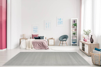 Dywan nowoczesny do salonu JEDNOLITY Szary ALFA