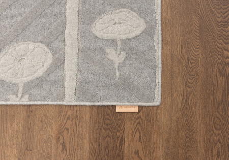 Dywan wełniany do salonu Agnella MODERNE Szary NOBLE