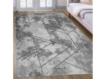 Dywan nowoczesny do salonu KRESKI 050 Szary FIRUZE