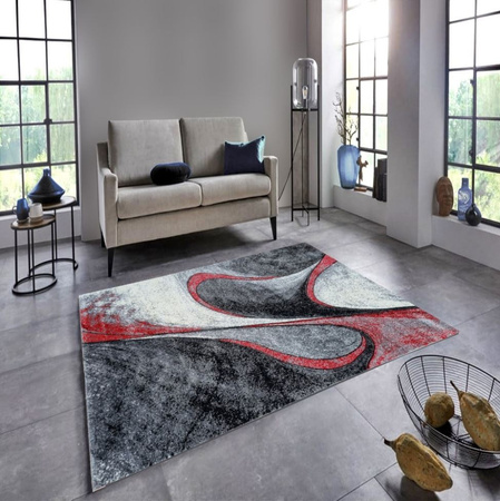 Dywan nowoczesny do salonu ENUD Czerwony H753C ALANJA