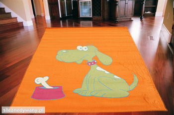 Dywan dziecięcy PIESIO Pomarańczowy CITY