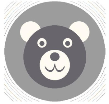 Dywan dziecięcy FIKI Popiel Koło SOFT