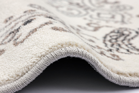 Dywan do salonu Agnella FD BIANCA Perła Kremowy Koło LIDA