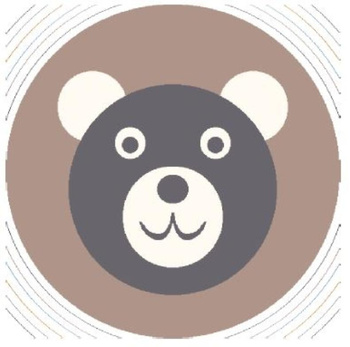 Dywan dziecięcy FIKI Beż Koło SOFT