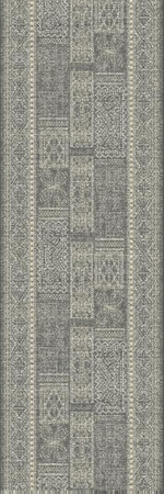 Dywan wełniany do salonu Agnella AMIN Grafitowy Chodnik ISFAHAN