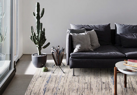 Dywan wełniany do salonu Agnella DEAN Beżowy DIAMOND