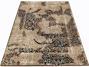 Dywan nowoczesny do salonu CHARLOTTE 1108 Brązowy SAFRA