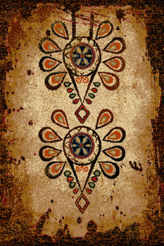 Dywan wełniany do salonu Agnella PARZENICA Ciemno Beżowy BALLATA