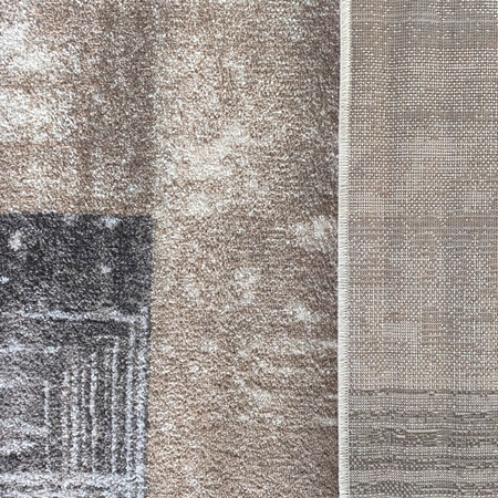 Dywan nowoczesny do salonu PARKETT 24 Brązowy PANAMERO