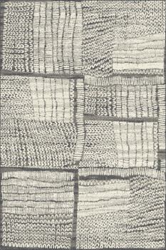 Dywan wełniany do salonu MURA Popielaty MAGIC