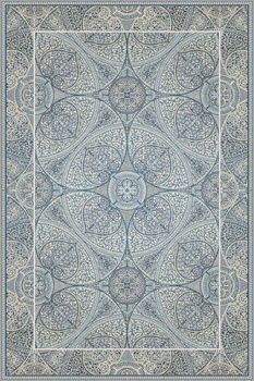 Dywan wełniany do salonu Agnella AMELIE 1.0/8 Niebieski REGIUS