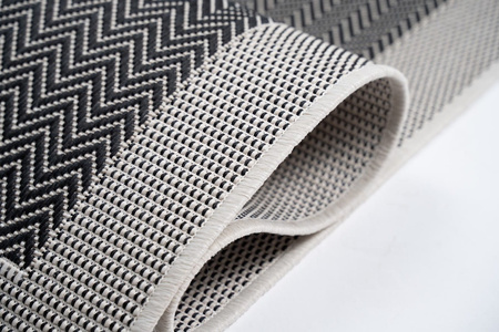 Dywan mata nowoczesny balkon, taras, patio CHEVRON Szary MIOVANI