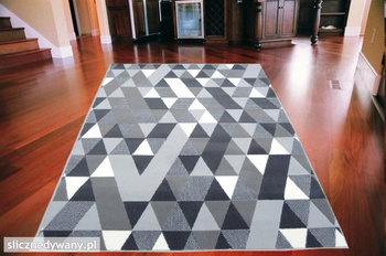 Dywan nowoczesny do salonu SYNTA Popiel FLORENCE