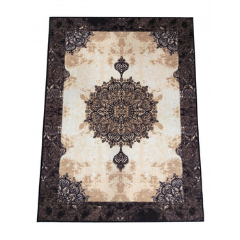 Dywan antypoślizgowy do salonu PALEOS 03 Brązowy DYNASTIA