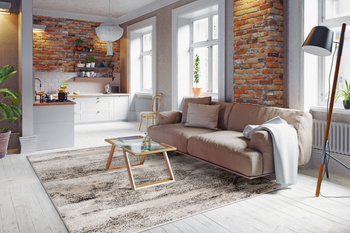 Dywan do salonu Agnella FD SUND Popiel Szary LIDA SHRINK