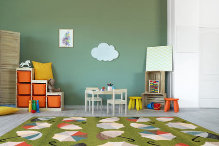Dywan dla dzieci Agnella UMBRELLAS Kiwi FUNKY TOP
