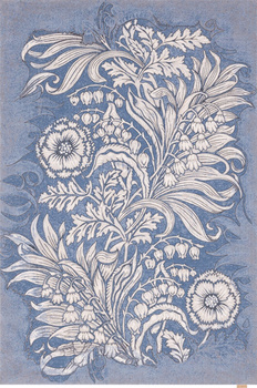 Dywan wełniany do salonu Agnella MAWSON 1.0/8 Niebieski REGIUS