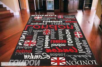 Dywan młodzieżowy LONDINIUM Czarny CITY