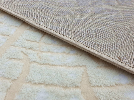 Dywan nowoczesny akrylowy do salonu SUN 1361 Kremowy Peach Cream PARIS