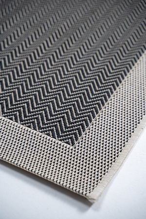Dywan mata nowoczesny balkon, taras, patio CHEVRON Szary MIOVANI