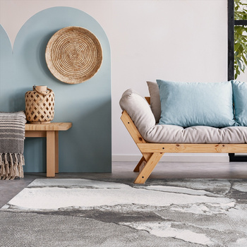 Dywan wełniany do salonu PATARA Antracyt MAGIC