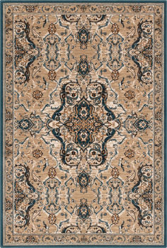 Dywan wełniany do salonu LORICA Ciemny beż ISFAHAN