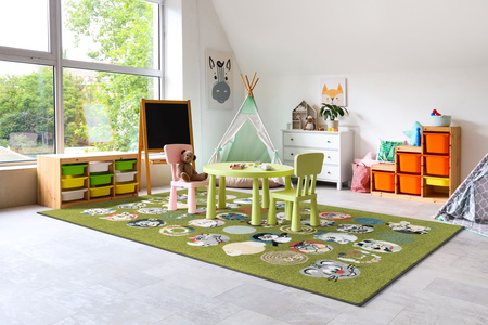 Dywan dla dzieci Agnella SUS Kiwi Zielony FUNKY TOP