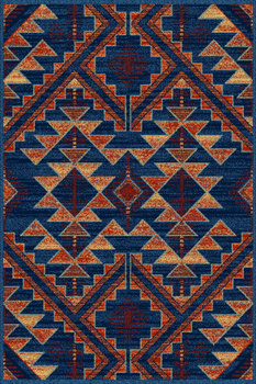 Dywan nowoczesny do salonu FD Agnella GEMI Granatowy Niebieski STANDARD