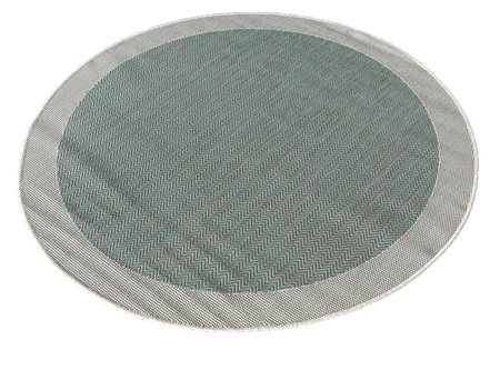 Dywan mata nowoczesny balkon, taras, patio CHEVRON Zielony Miętowy Koło MIOVANI