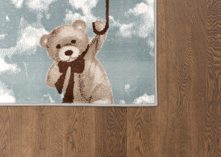 Dywan dziecięcy do pokoju dziecka Agnella FD TEDDIES Zielony Miętowy SENSI
