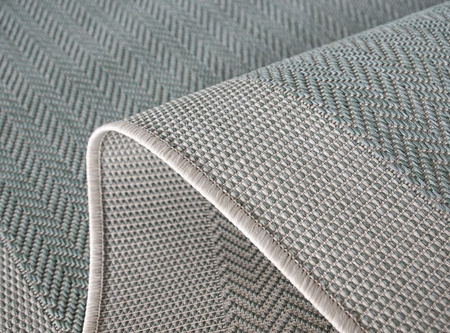 Dywan mata nowoczesny balkon, taras, patio CHEVRON Zielony Miętowy MIOVANI