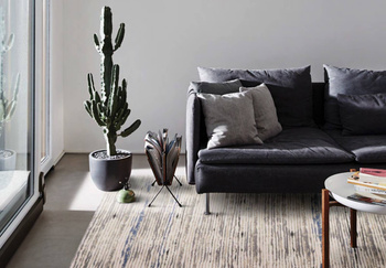 Dywan wełniany do salonu Agnella DEAN Beżowy DIAMOND