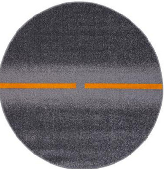 Dywan nowoczesny do salonu TIKKO Stalowy Koło METEO