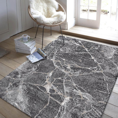 Dywan nowoczesny do salonu KRESKOWO 25 Szary PANAMERO