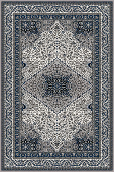 Dywan wełniany do salonu MIASTIA Granatowy DIAMOND