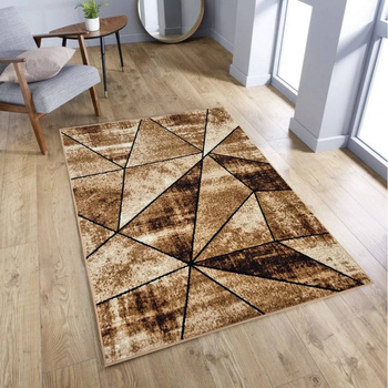 Dywan nowoczesny do salonu DIAMENTY 012 Beżowy KATLA